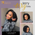Full Frontal Jerry Curly Bob Wig (180 Density)