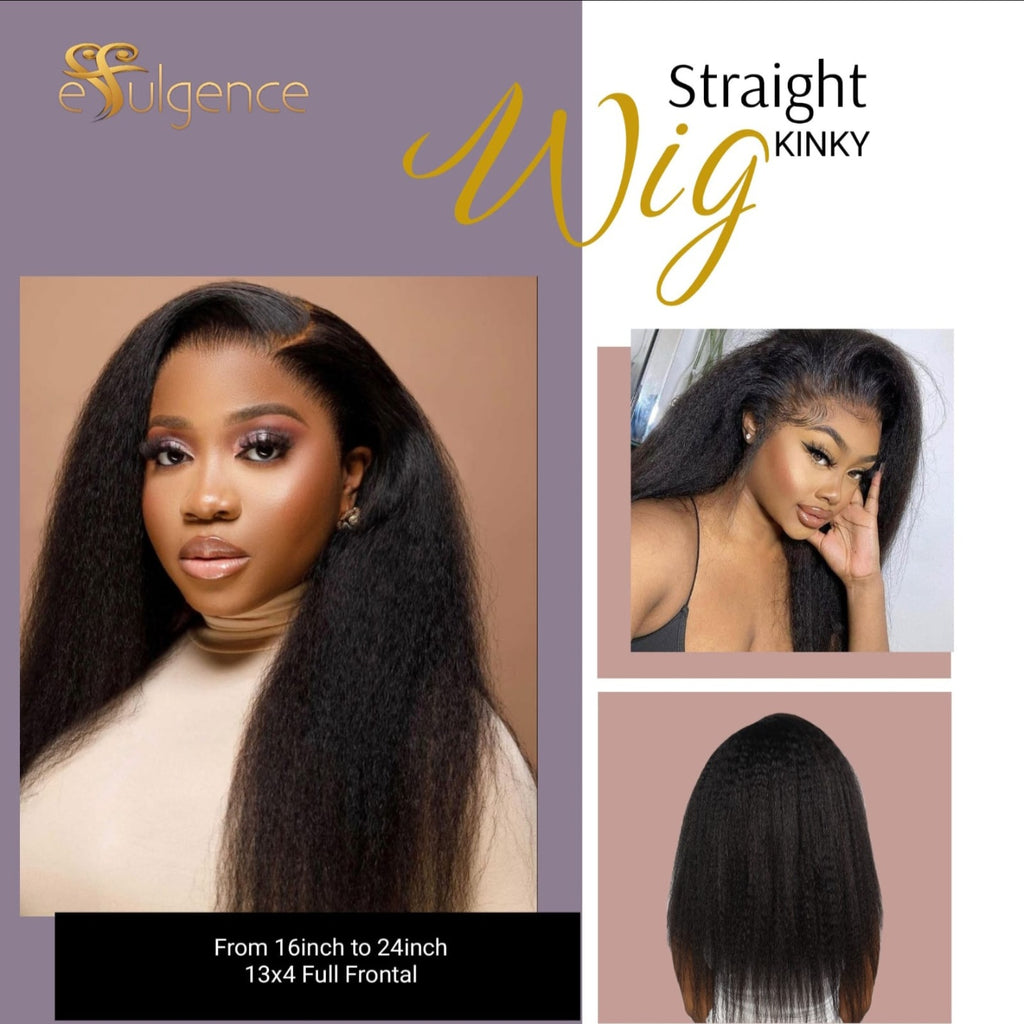 Full Frontal Kinky Straight Wig (180 Density)