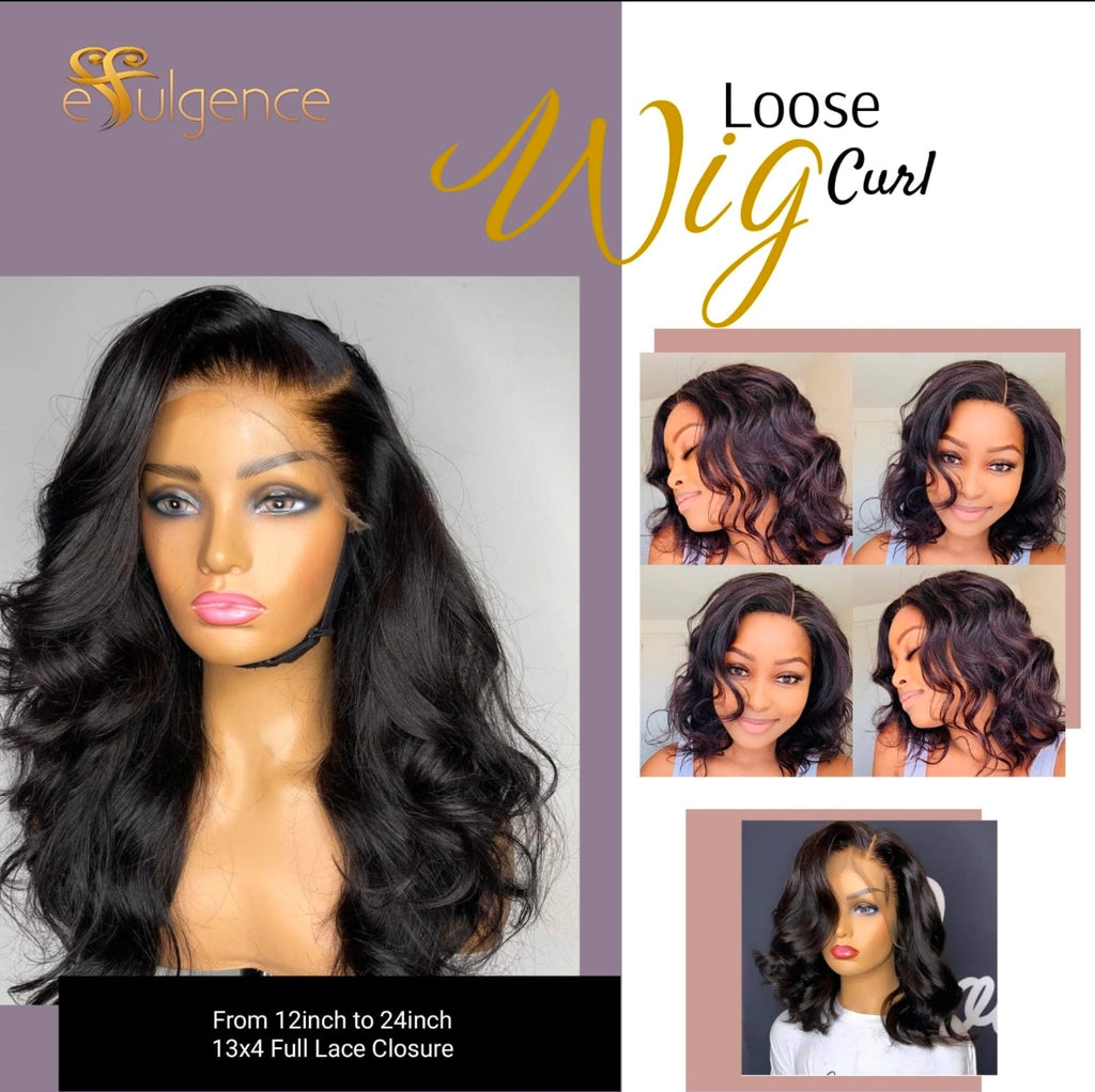 Full Frontal Loose Curly Wig (180 Density)