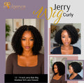 Glueless Jerry Curl Bob (180 Density)