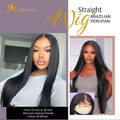 Glueless Straight Wig (180 Density)
