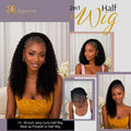 2in1 Half Wig - Jerry Curly