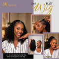 2in1 Half Wig - Deep Wave