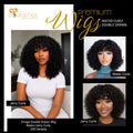 Premium Jerry/Water Curly Fringe Wig