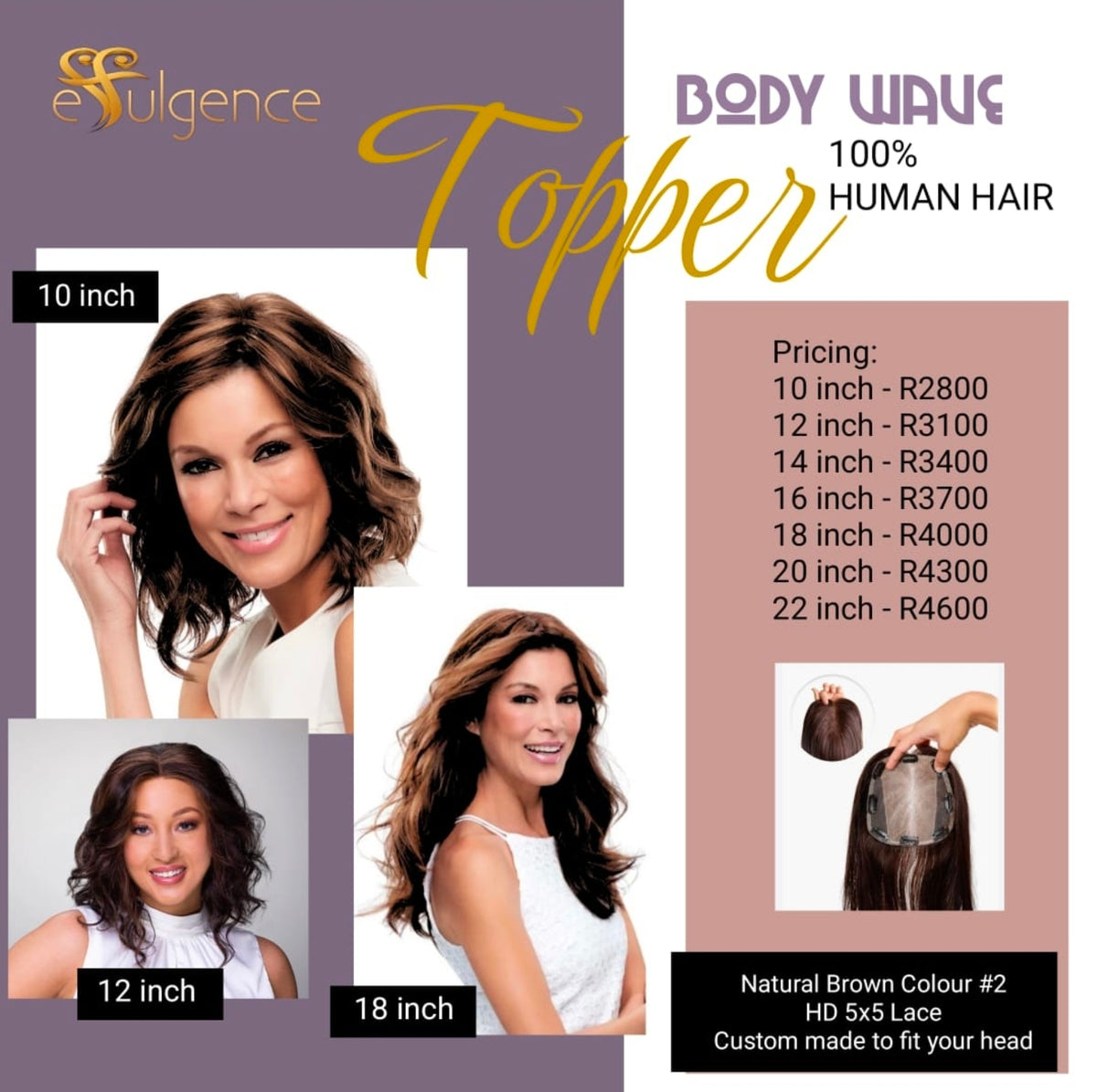 Bodywave Lace Topper