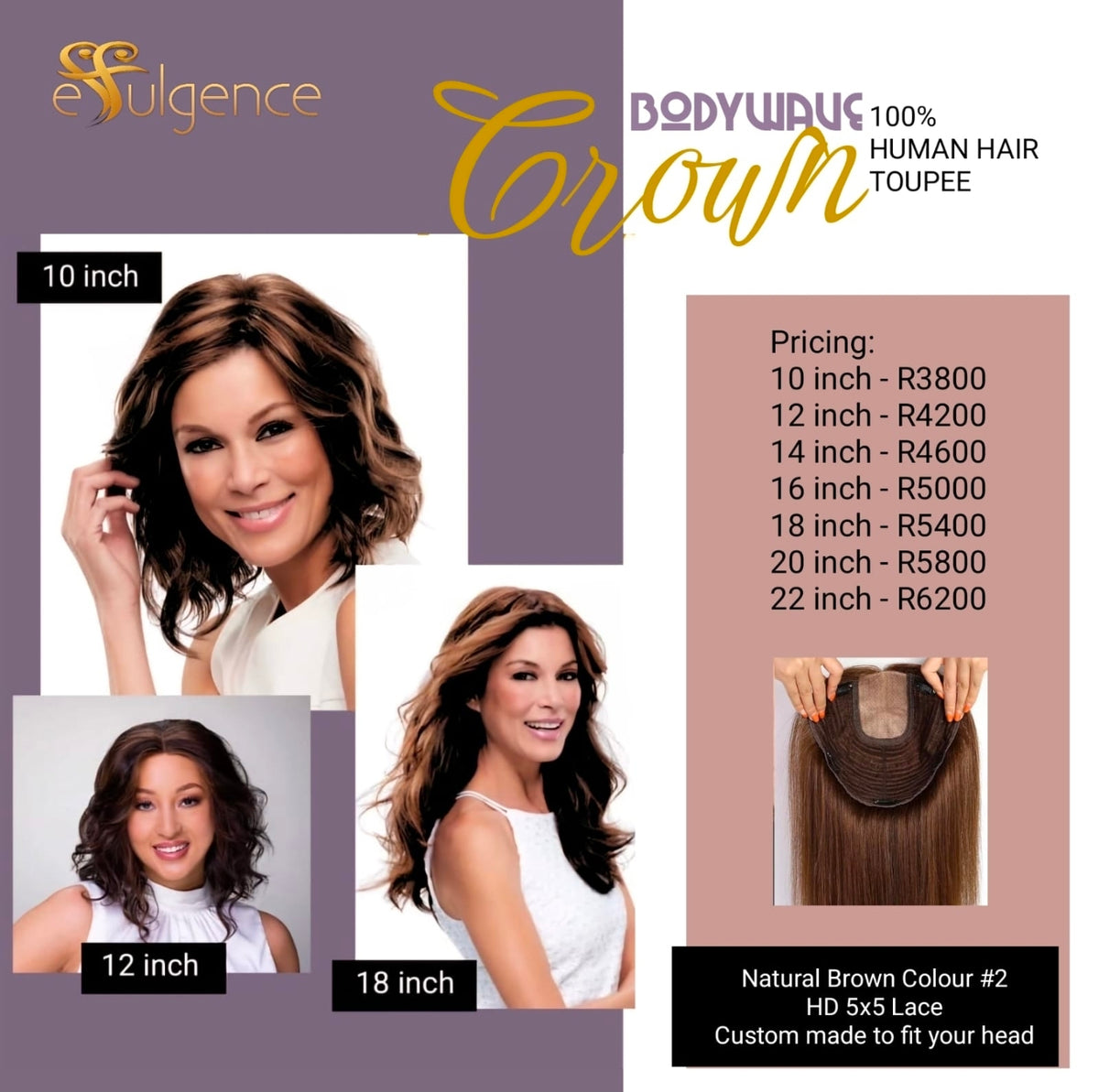 Bodywave Lace Crown