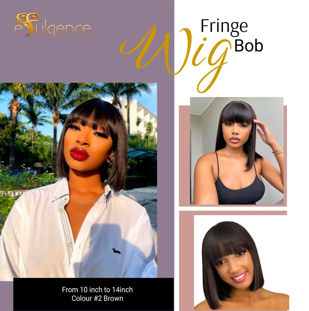 Straight Fringe Bob (180 Density)